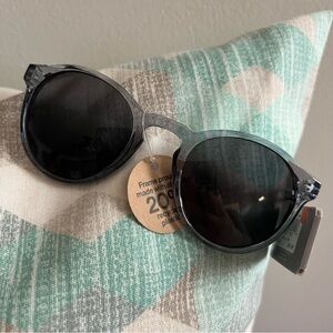 #19 Falls Creek Kids Stylish Gray Round Sunglasses